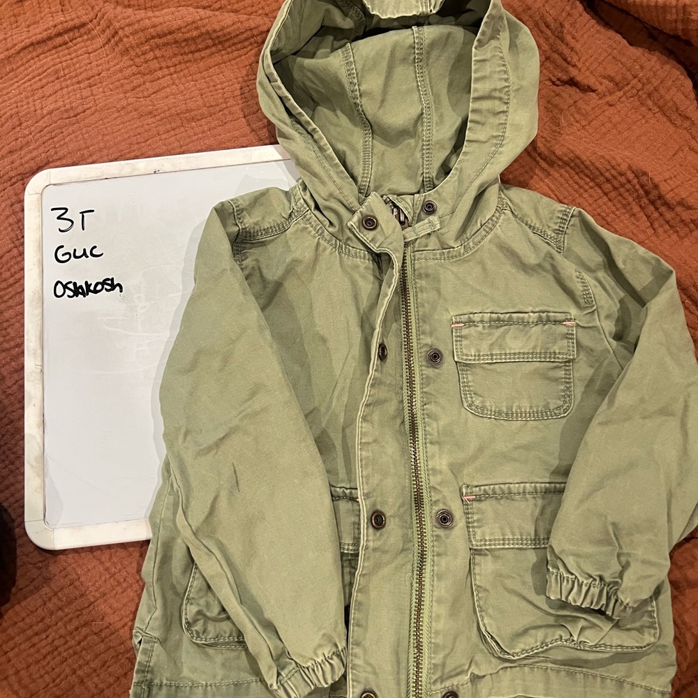 OshKosh B'gosh Kids Olive Raincoat